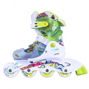 ACTION Doly Roller Child with Lights, Green