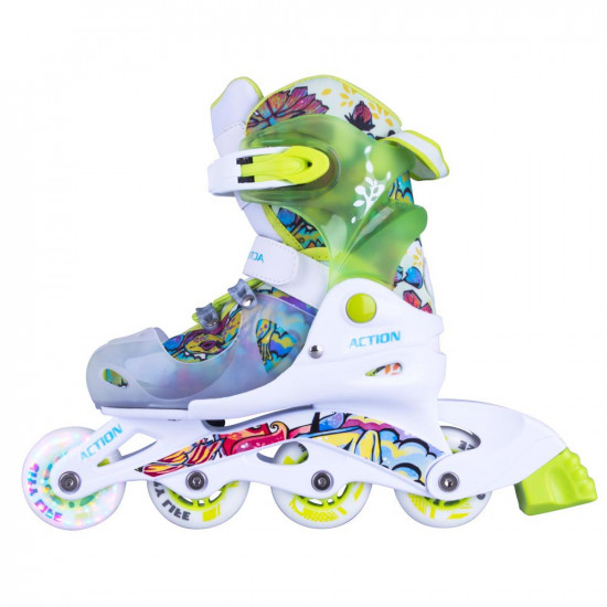 ACTION Doly Roller Child with Lights, Green ACTION Doly Roller Child with Lights, Green