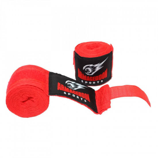 Boxing bandage ARMAGEDDON SPORTS 4.5m, Red