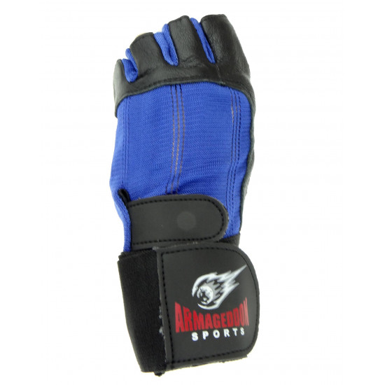 Fitness Gloves with Bracelets ARMAGEDDON SPORTS, Blue