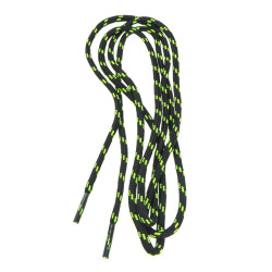 Shoelaces HI-TEC Lace Trip 150cm, Black/Lime