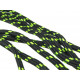 Shoelaces HI-TEC Lace Trip 150cm, Black/Lime