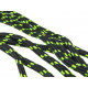 Shoelaces HI-TEC Lace Trip 90cm, Black/Lime