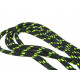 Shoelaces HI-TEC Lace Trip 120cm, Black/Lime