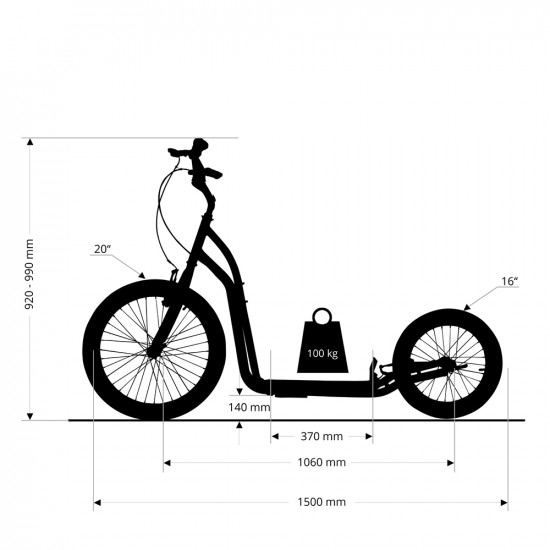 Kick Scooter inSPORTline Disparo V-Brake