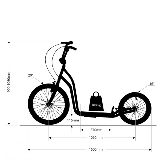 Scooter inSPORTline Drogo SE Blue-orange