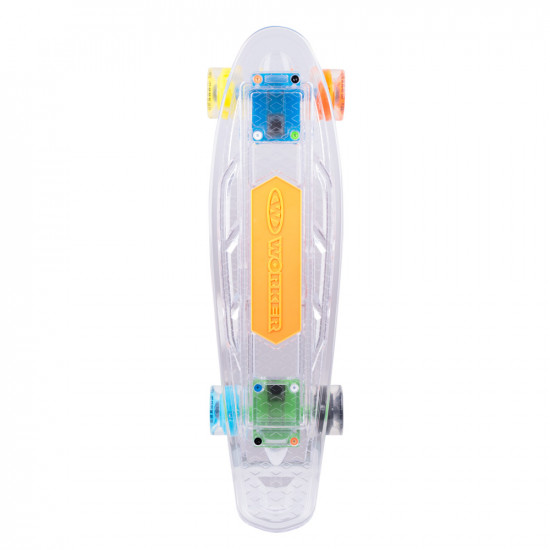 Light-Up Penny Board WORKER Ravery 22" with Bluetooth Speaker