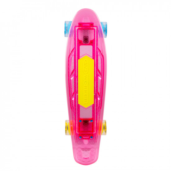 Light-Up Penny Board WORKER Ravery 22" with Bluetooth Speaker