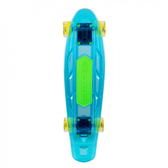 Light-Up Penny Board WORKER Ravery 22" with Bluetooth Speaker