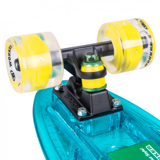 Light-Up Penny Board WORKER Ravery 22" with Bluetooth Speaker