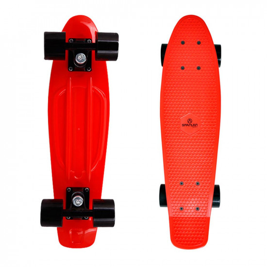 Penny Board SPARTAN Plastic Board 22.5, Red