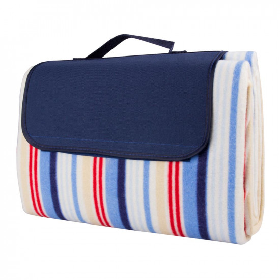 Picnic Blanket inSPORTline 130 x 180cm, Blue With Stripe
