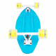 Plastic Longboard WORKER Pike 36ʺ W/ Light Up Wheels, Green