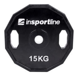 Rubber Coated Weight Plate inSPORTline Ruberton 15kg