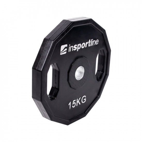 Rubber Coated Weight Plate inSPORTline Ruberton 15kg