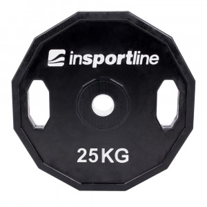 Rubber Coated Weight Plate inSPORTline Ruberton 25kg