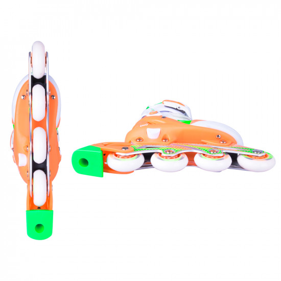 Adjustable Rollerblades WORKER Nubila with Light-Up Wheels,Orange