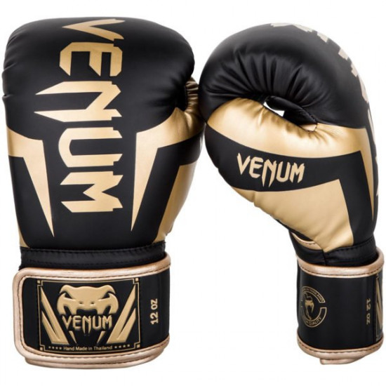 Boxing gloves  VENUM ELITE Black gold
