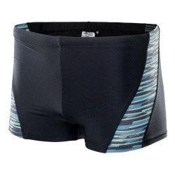 Men swimming boxer AQUAWAVE Tahoi, Black / Modern print