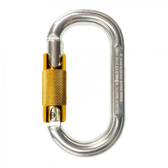 Screwgate carabiners BEAL O`Light Tri-Matic