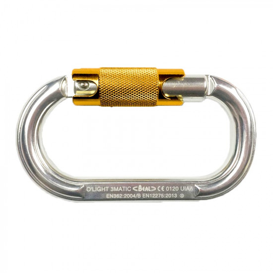 Screwgate carabiners BEAL O`Light Tri-Matic