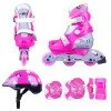 Children’s Rollerblading Set WORKER Polly LED - with glowing wheels