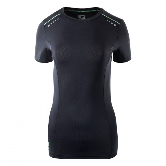 Womens T-Shirt IQ Raika Wmns, Black/Green 