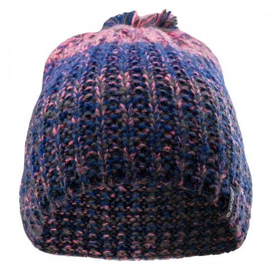 Womens winter hat HI-TEC Lady Hilma, Blue/Peach