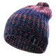 Womens winter hat HI-TEC Lady Hilma, Blue/Peach