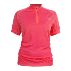 Cycling T-shirt HI-TEC Lady Finna, Coral Cycling T-shirt HI-TEC Lady Finna, Coral