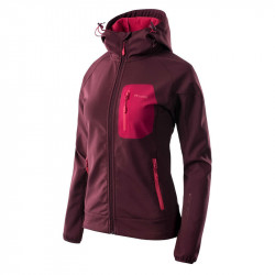 Womens sofshell jacket ELBRUS Sete, Wine/Pink