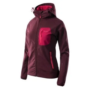 Womens sofshell jacket ELBRUS Sete, Wine/Pink Womens sofshell jacket ELBRUS Sete, Wine/Pink