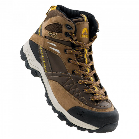 Mens outdoor boots ELBRUS Delen Mid WP, Brown