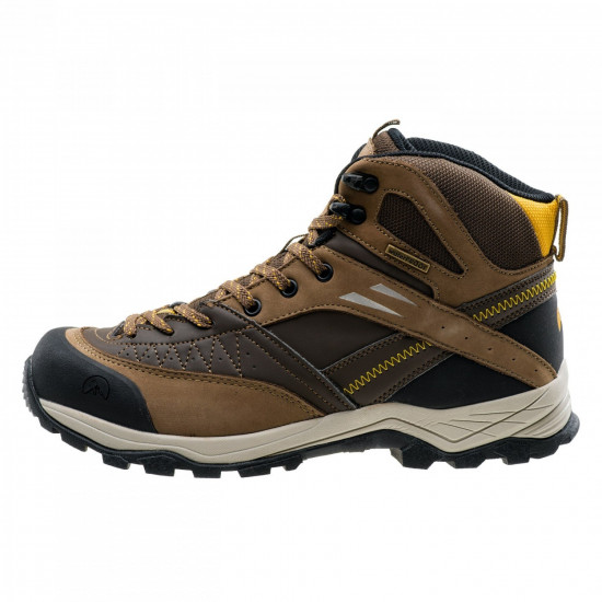 Mens outdoor boots ELBRUS Delen Mid WP, Brown