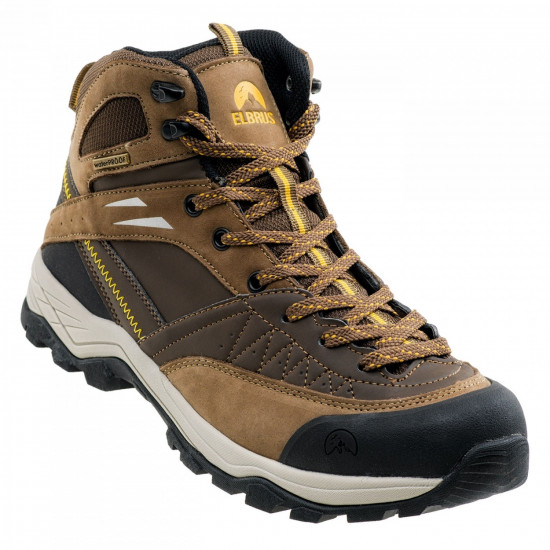 Mens outdoor boots ELBRUS Delen Mid WP, Brown Mens outdoor boots ELBRUS Delen Mid WP, Brown