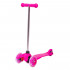 Children’s Tri Scooter WORKER Lucerino with Light-Up Wheels, Pink