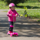 Children’s Tri Scooter WORKER Lucerino with Light-Up Wheels, Pink