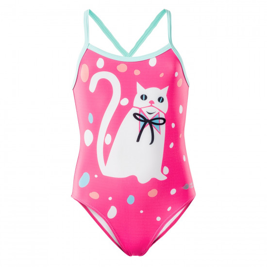 Kids One piece swimsuit AQUAWAVE Gatita Kids, Bubble