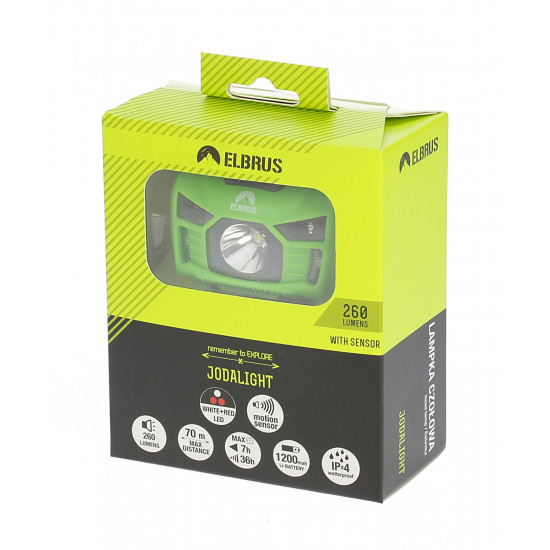 Headlamp ELBRUS Jodalight, Limocrystal print/Jasmine green Headlamp ELBRUS Jodalight, Limocrystal print/Jasmine green
