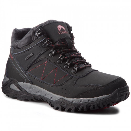 Mens outdoor boots ELBRUS Lasano Mid WP, Black