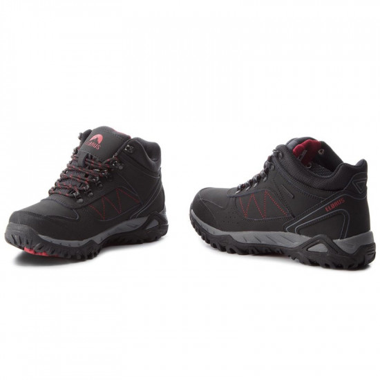 Mens outdoor boots ELBRUS Lasano Mid WP, Black Mens outdoor boots ELBRUS Lasano Mid WP, Black