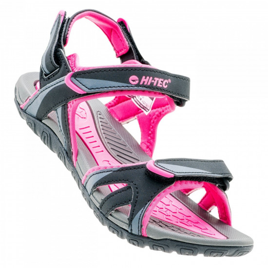 Womens hiking sandals HI-TEC Aline Wo s, Dk Grey/Fuchsia