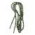 Shoelaces HI-TEC Lace Trip 150cm, Black/Lime