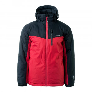 Mens winter jacket HI-TEC Brener, Red