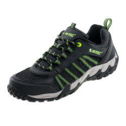 Mens low profile hiking boots HI-TEC Pakomo, Black/Lime