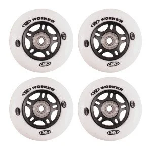 In-line wheels WORKER 84mm and Bearing ABEC-9 chrome - Set 4 pcs In-line wheels WORKER 84mm and Bearing ABEC-9 chrome - Set 4 pcs