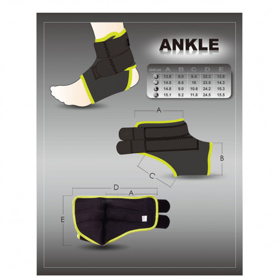 inSPORTline magnetic bamboo ankle support