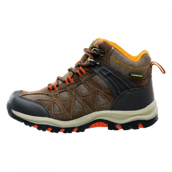 Juniors outdoor shoes HI-TEC Kaori Mid WP Jr, Brown/Orange