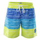 Juniors Swimming shorts AQUAWAVE Barcode Jr, White/Navy/lime