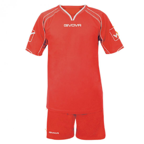 Mens Shirt / Short Set GIVOVA Kit Capo, Red